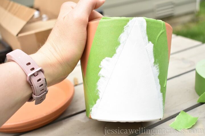 vasos de terracota pintados em dez minutos