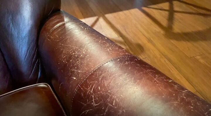 learn how to quickly repair scratched leather with a kit, Tools and Materials