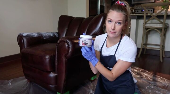 learn how to quickly repair scratched leather with a kit, Clean