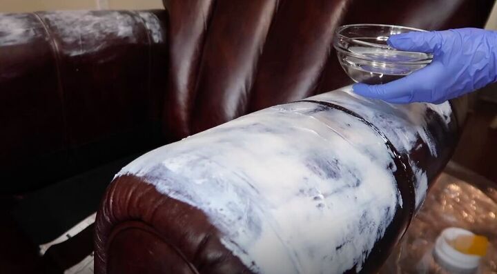 learn how to quickly repair scratched leather with a kit, Smooth