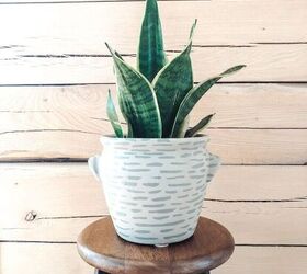 painted planter pot