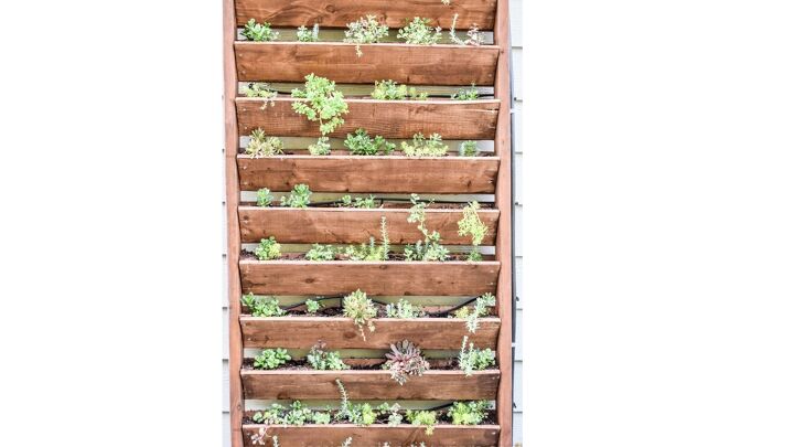 16 breathtaking projects that ll inspire you to pick up a power tool, Make a vertical garden with fence boards