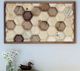 16 breathtaking projects that ll inspire you to pick up a power tool, Put together geometric wall decor
