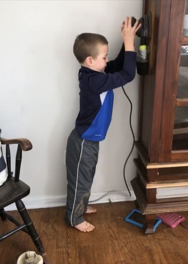 refinishing the arch hutch