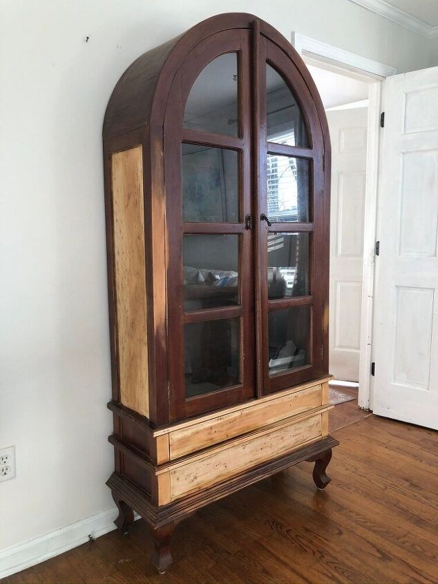 refinishing the arch hutch