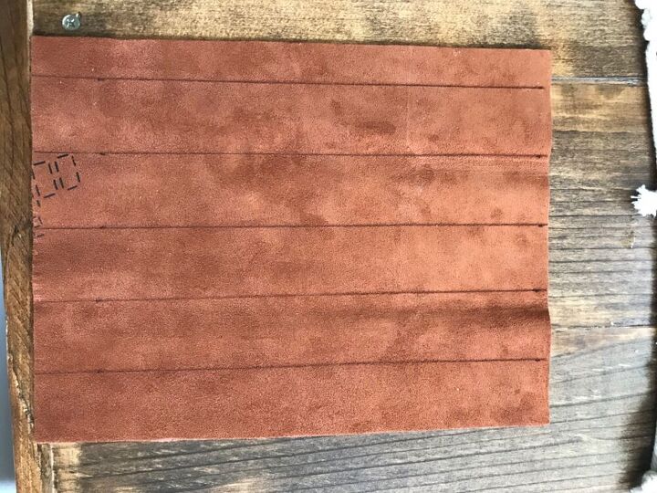 faux leather hanging straps for a gallery wall