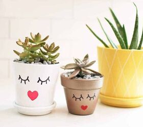 how to make diy summery planter pots