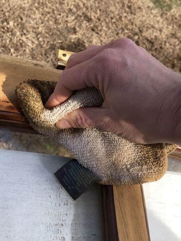 refinishing the arch hutch