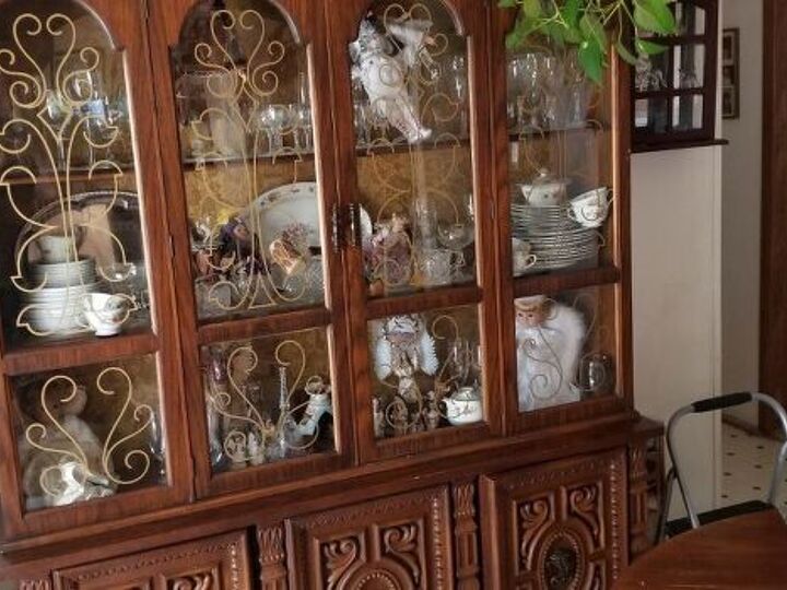 q how could i update this 80 s china cabinet