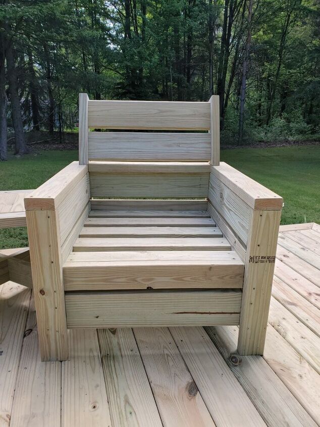 backrest instructions for diy wood deck chairs