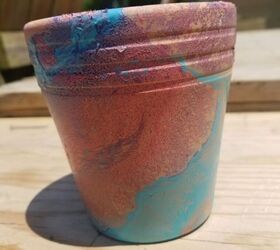 hydro dipped flower pots