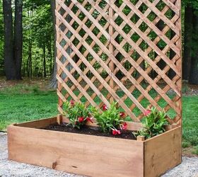 Make a raised garden planter with a trellis