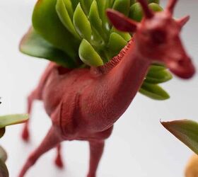 how to make a unique toy animal succulent planter