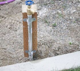 how to make an extended outdoor faucet to your garden