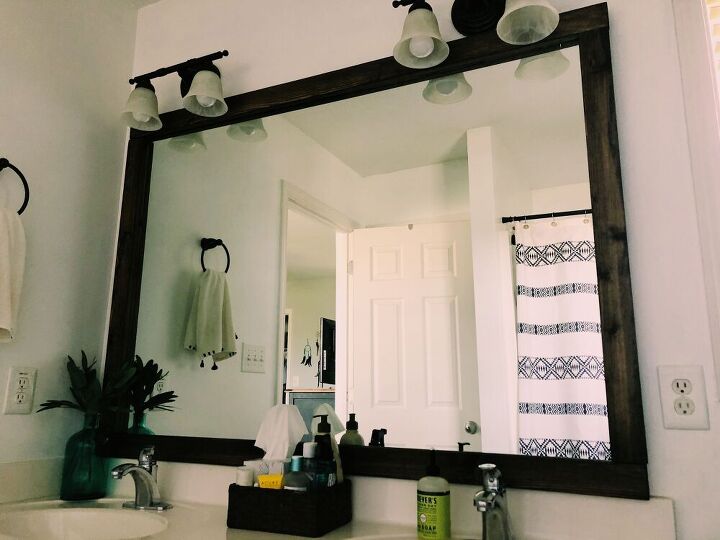 diy framed mirror