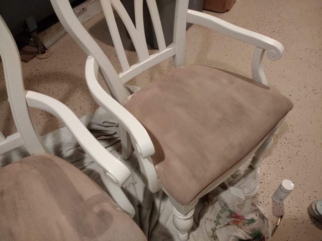 painting fabric on chairs roadside chair makeover