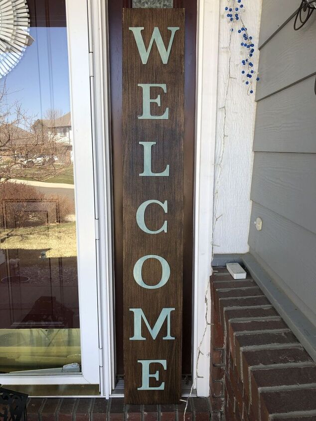 diy front porch welcome sign