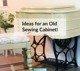 ideas for an old sewing cabinet