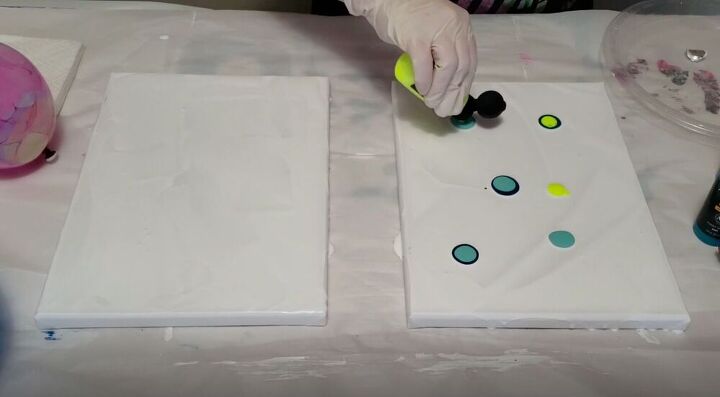 create awesome abstract art with this balloon smash painting, Add More Color