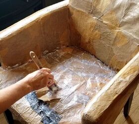 The clever way she fakes a leather makeover on a $15 budget