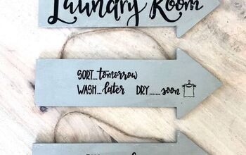 Dollar Tree Laundry Sign Hack