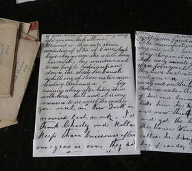 She uses her grandmother's old letters for a breathtaking makeover