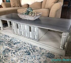 beach vibe updated for this vintage coffee table