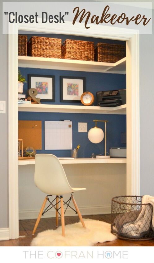 s 13 ways to make working from home more comfortable, Turn a closet into a workspace
