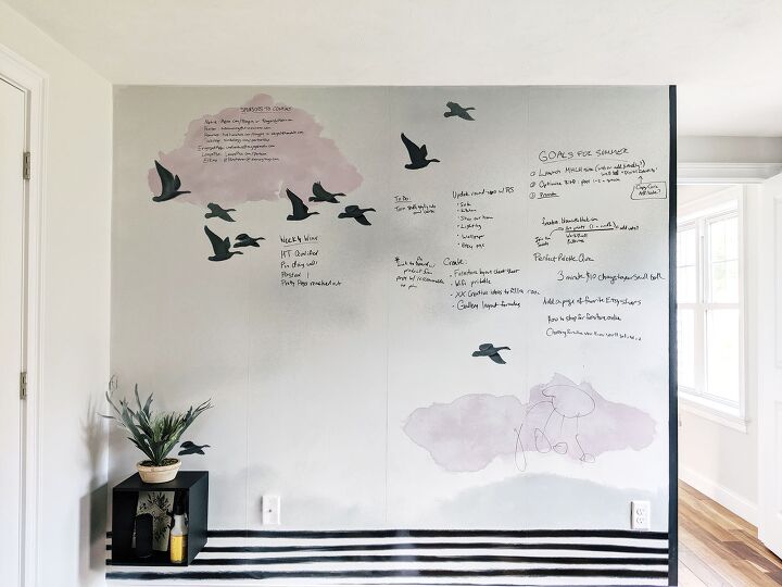 s 13 ways to make working from home more comfortable, Turn a mural into a whiteboard