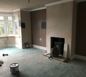 creating a fake chimney breast around a log burner, Skirting and Coving