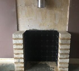 creating a fake chimney breast around a log burner, Tiling around the walls of chimney breast