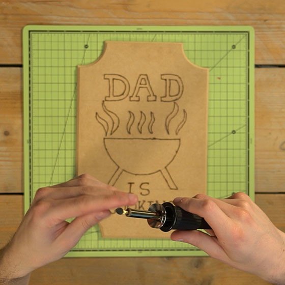 pyrography wall decoration for father s day