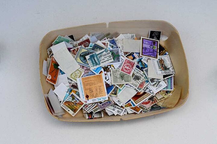 postage stamp jar tealights
