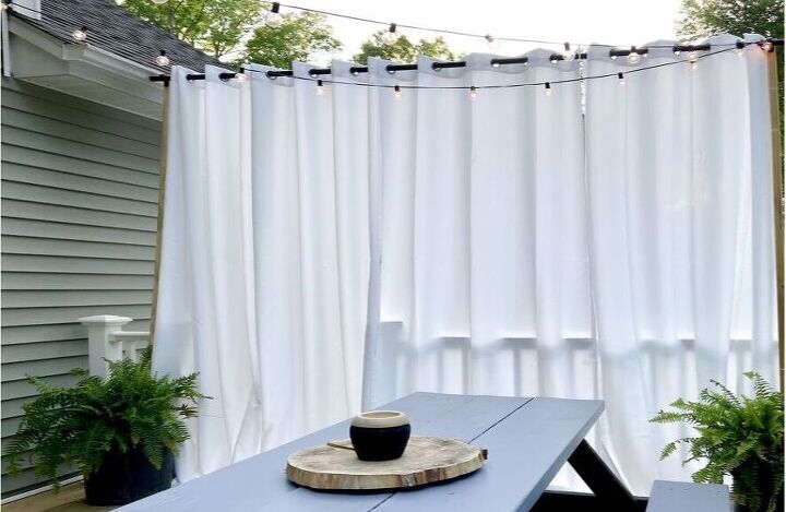 floating outdoor curtains