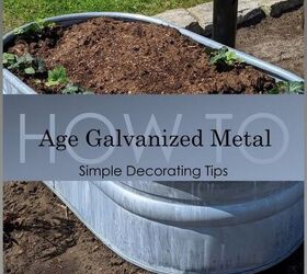 how to age galvanized metal