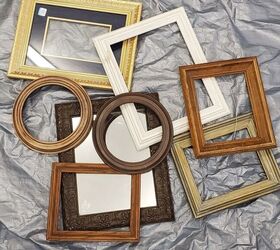 Open Frame Wall Gallery From Thrifted Frames Hometalk