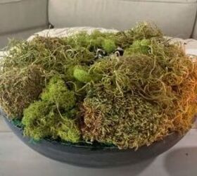 diy moss bowl, DIY Faux Moss Bowl