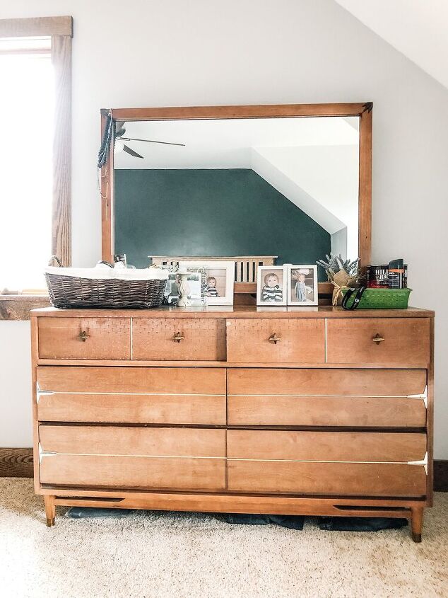 refinished mid century dresser