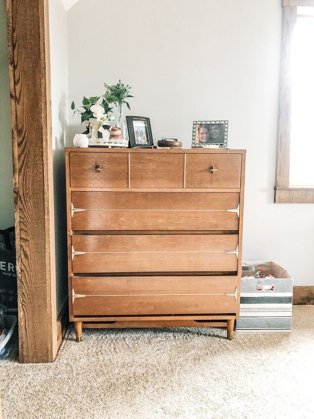 refinished mid century dresser