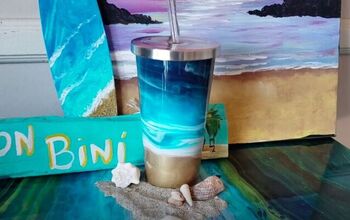 Learn How to Create a Calming Ocean Design on a Tumbler With Resin