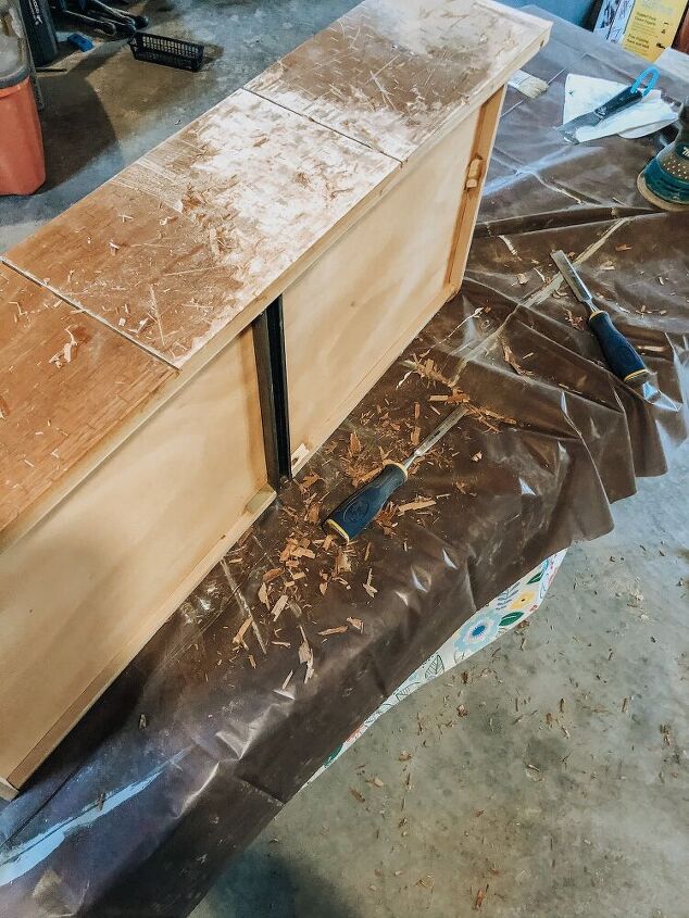 refinished mid century dresser