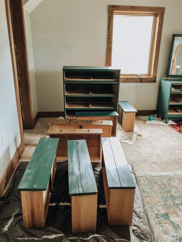 refinished mid century dresser