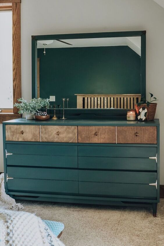 refinished mid century dresser