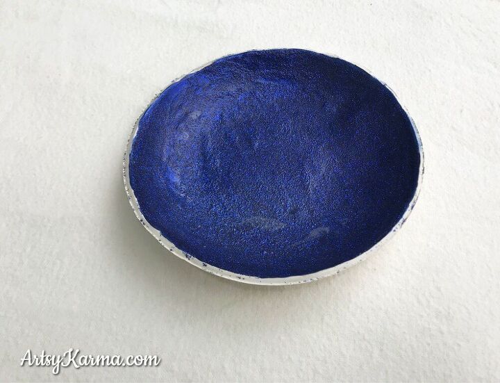 diy polymer clay ring dish that sparkles