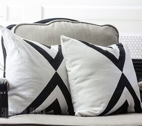 s refresh your decor with these 14 adorable pillow ideas, Modern Throw Pillows Made From Old Tablecloths