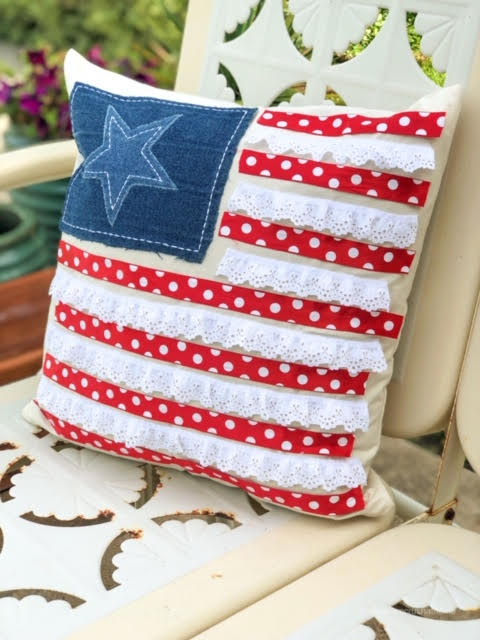 s refresh your decor with these 14 adorable pillow ideas, Patriotic Flag Canvas Pillow