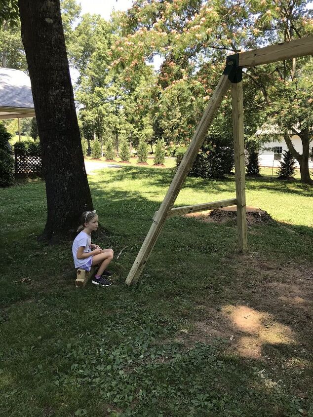 easy diy wooden swing set
