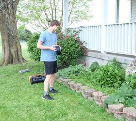 how to level edging stones front yard refresh
