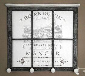 unique vintage window frame with a prima transfer