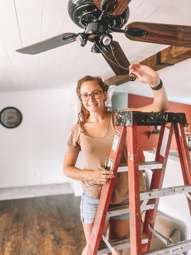 diy ceiling fan update